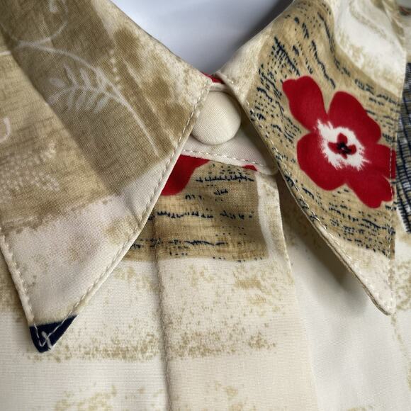 Alfred Dunner Women's Patchwork Floral Button Up Blouse Size 16 Career Classic - Picture 8 of 14